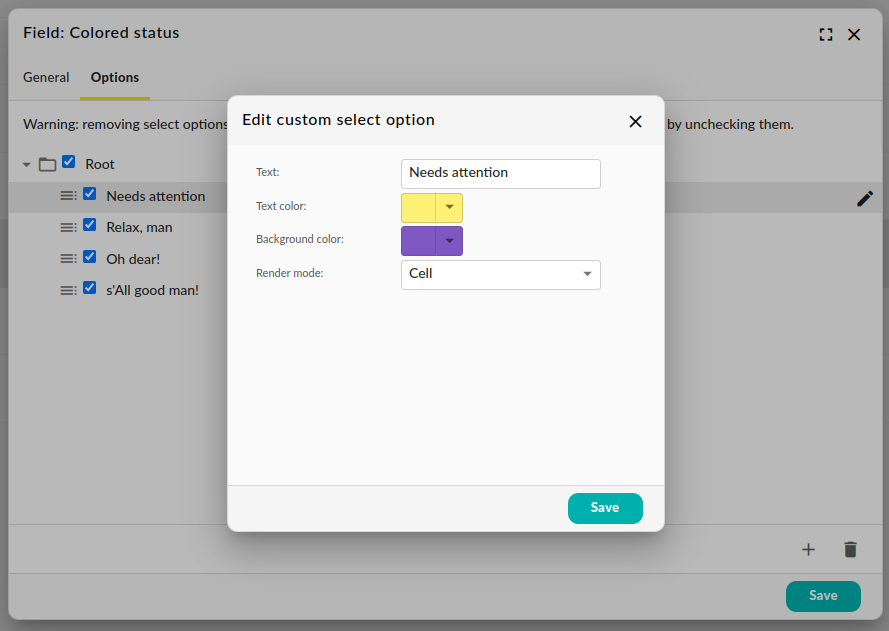 Add some color to your custom fields