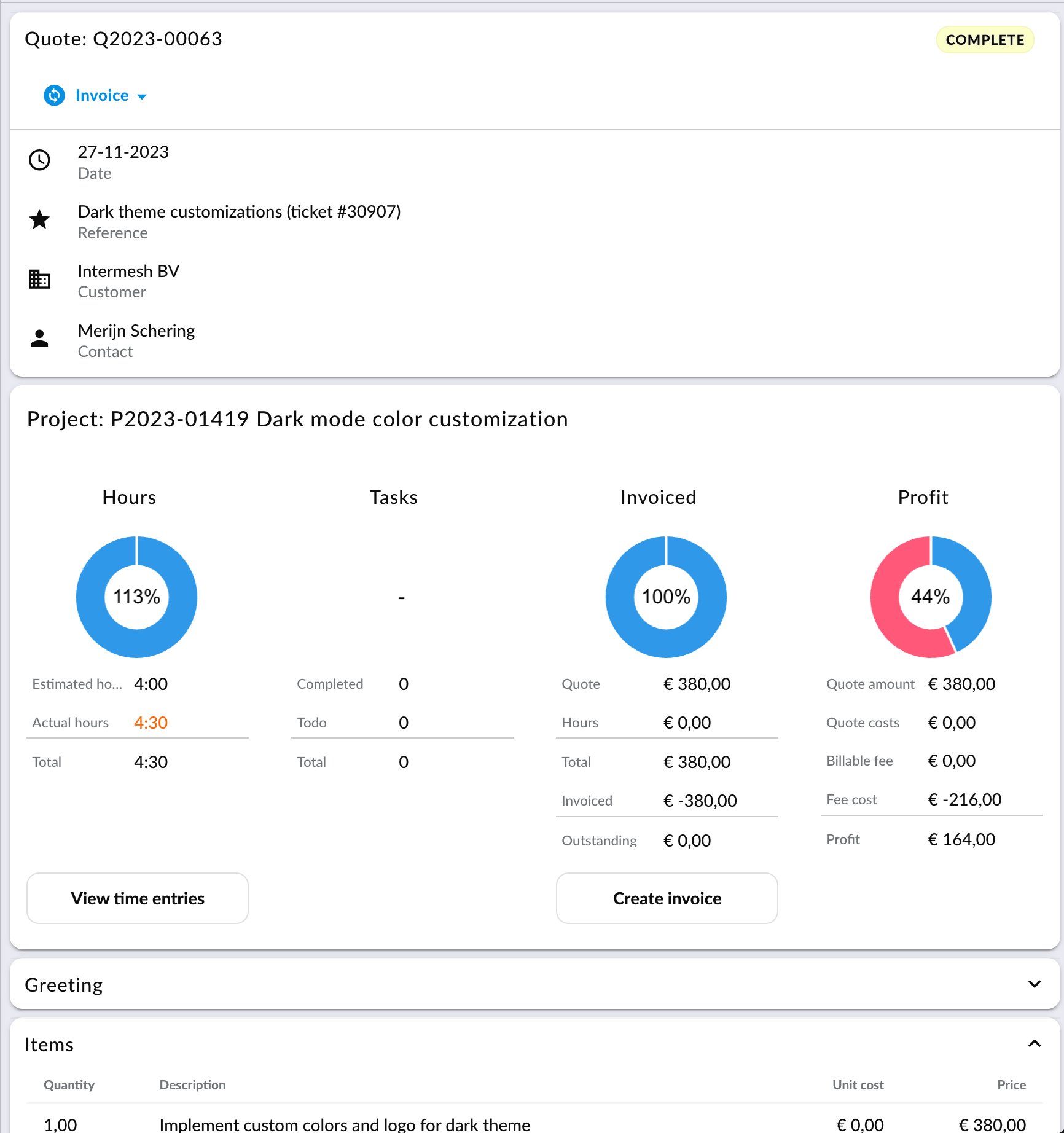 Project finance